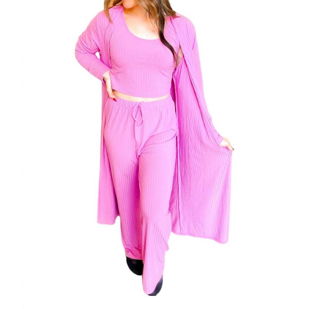 NEW WLM three piece lounge set in pink